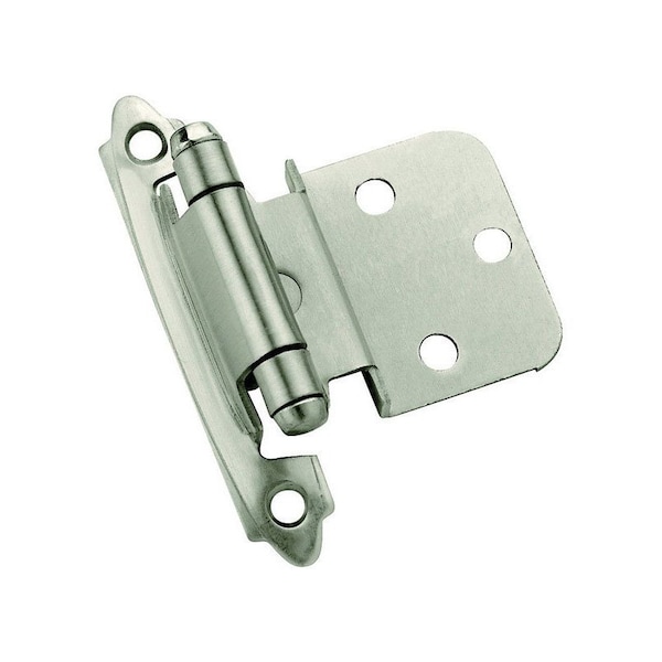 Amerock Amerock 2 in. W X 2-3/4 in. L Satin Nickel Steel Self-Closing Hinge 2 pk BPR3428G10 - main